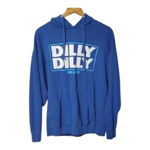 Bud Light Dilly Dilly Blue Hoodie Sweatshirt Mens Medium